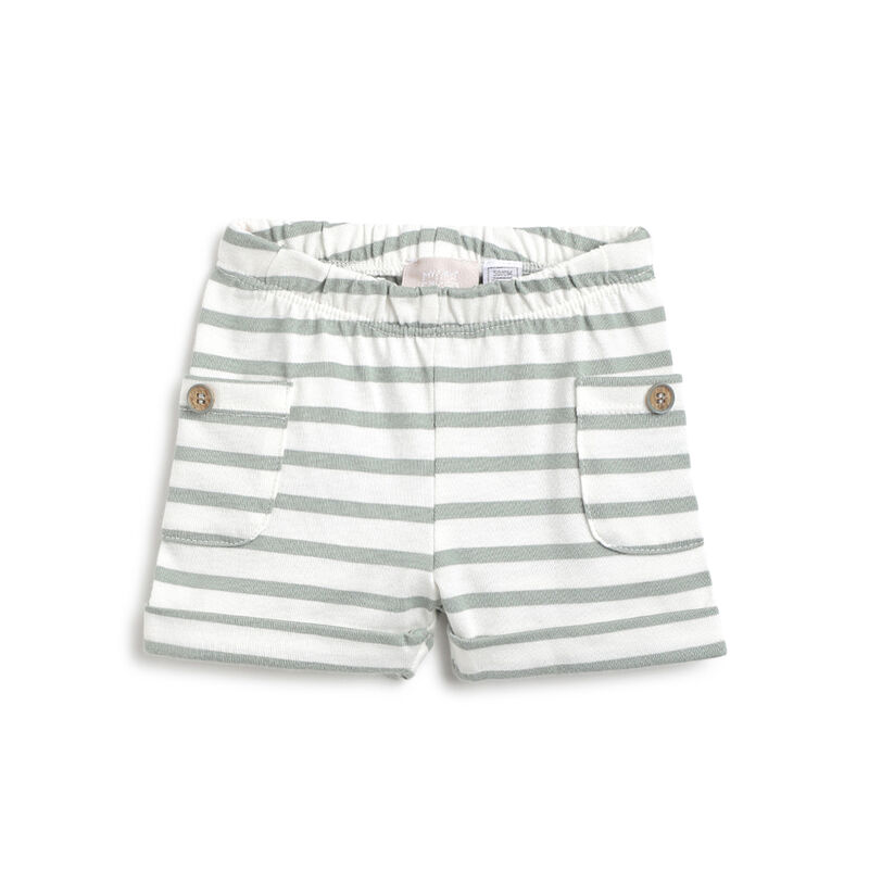 Boys Light Green T-shirt with Short Pants image number 2